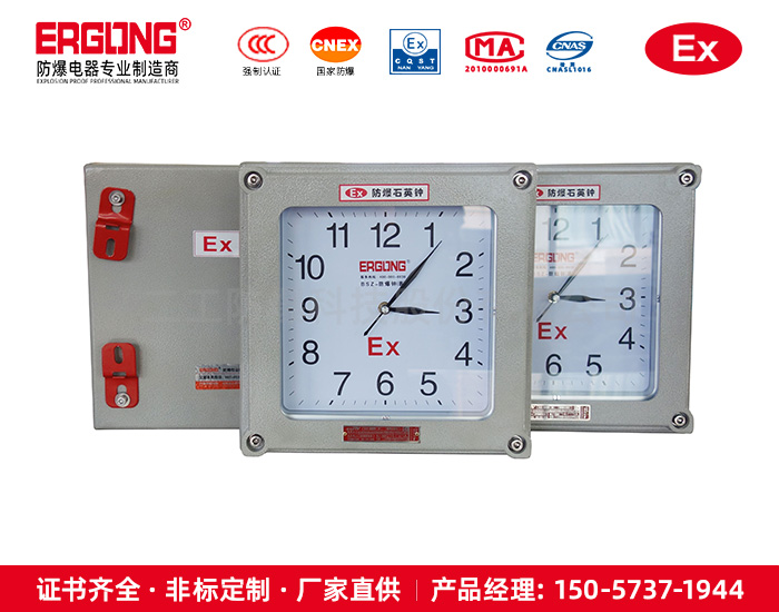 化工醫藥危險區專用防爆石英鐘